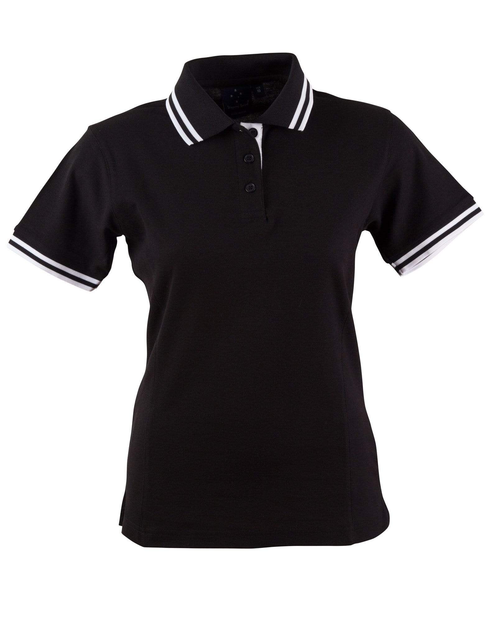 Grace Polo Women's Ps66 Casual Wear Winning Spirit Black/White 8